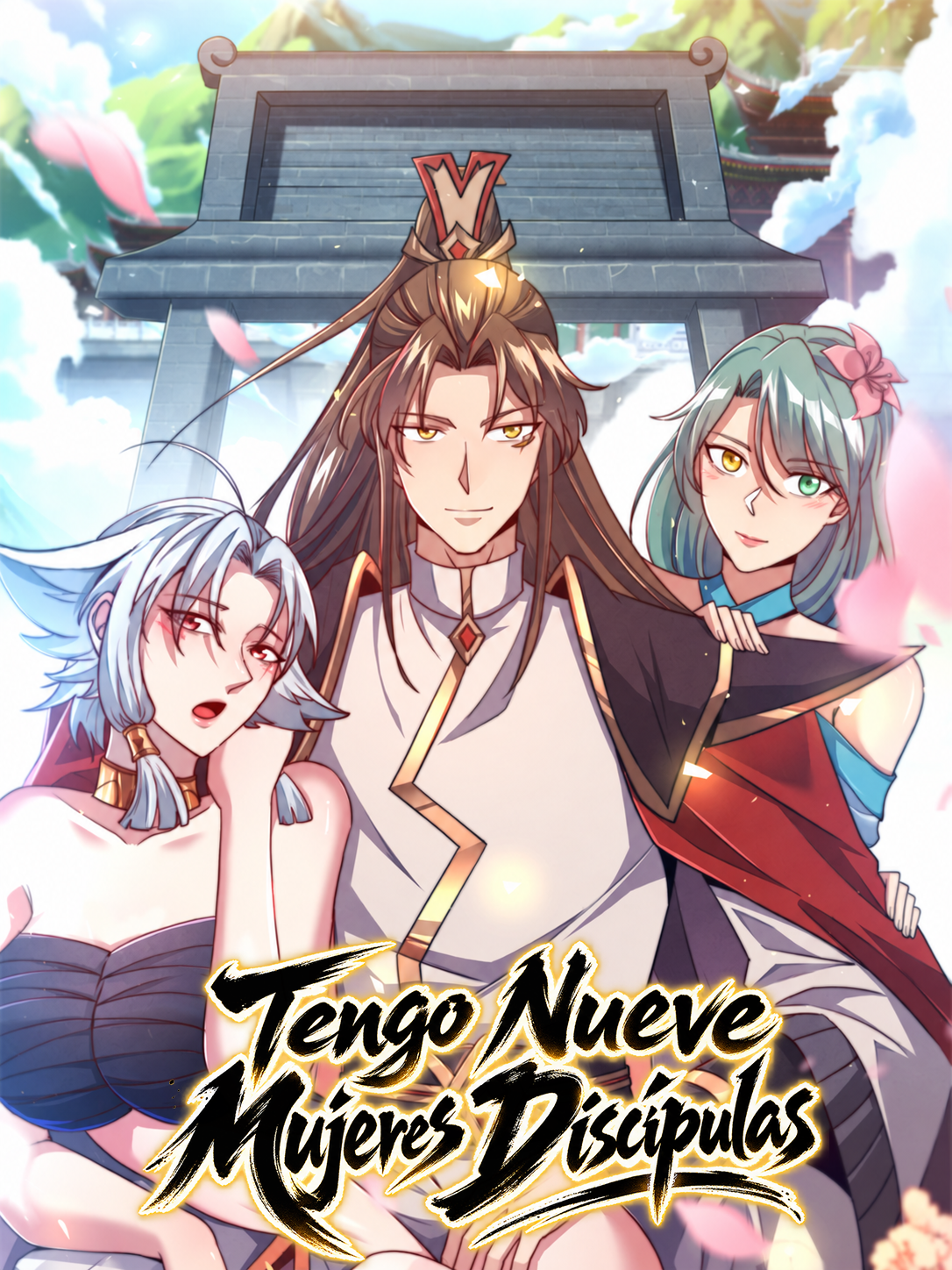 Retrato Anime Bajo la Puerta del Templo