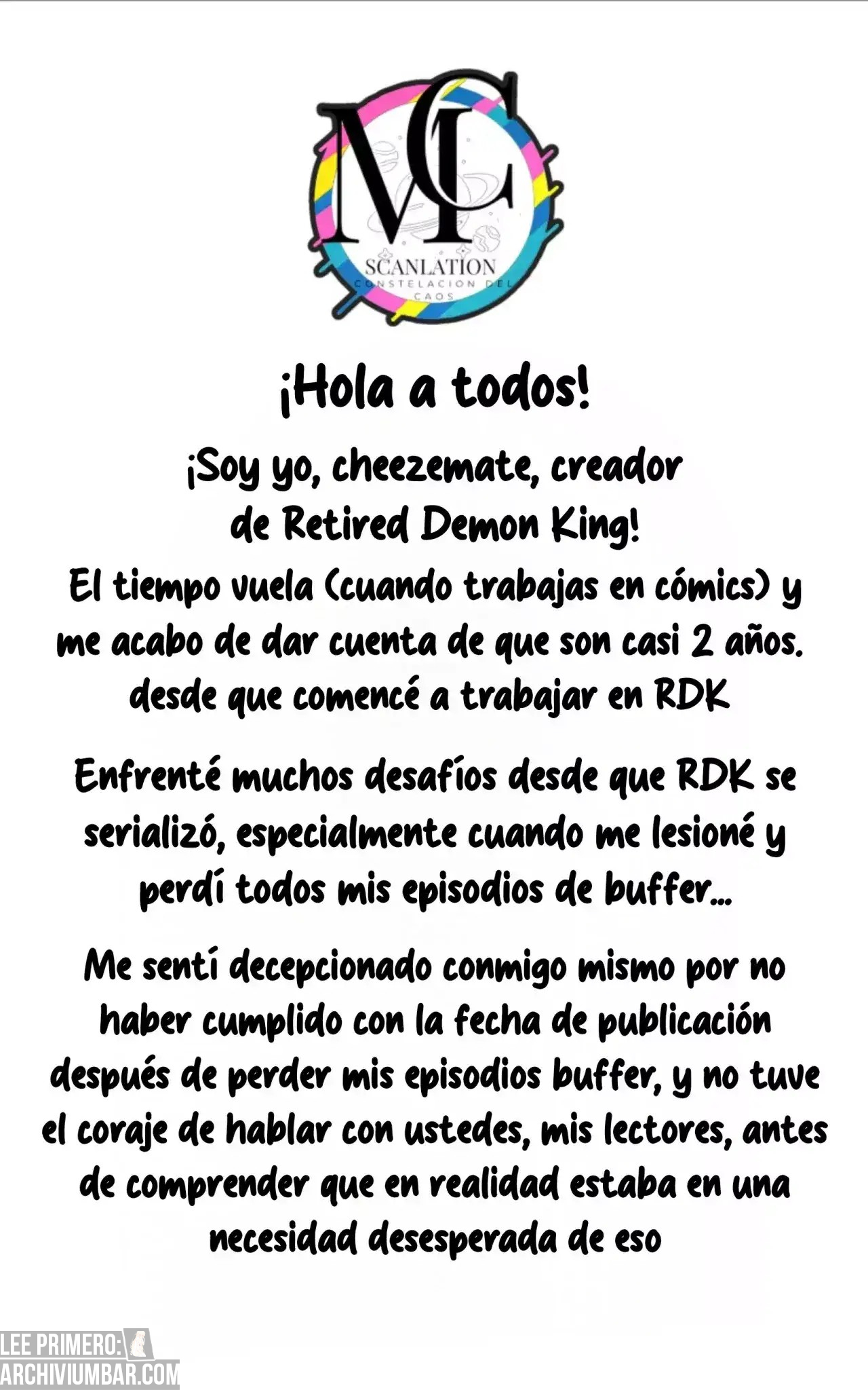 El Rey Demonio Se Retira — Capítulo 21.5 — 5