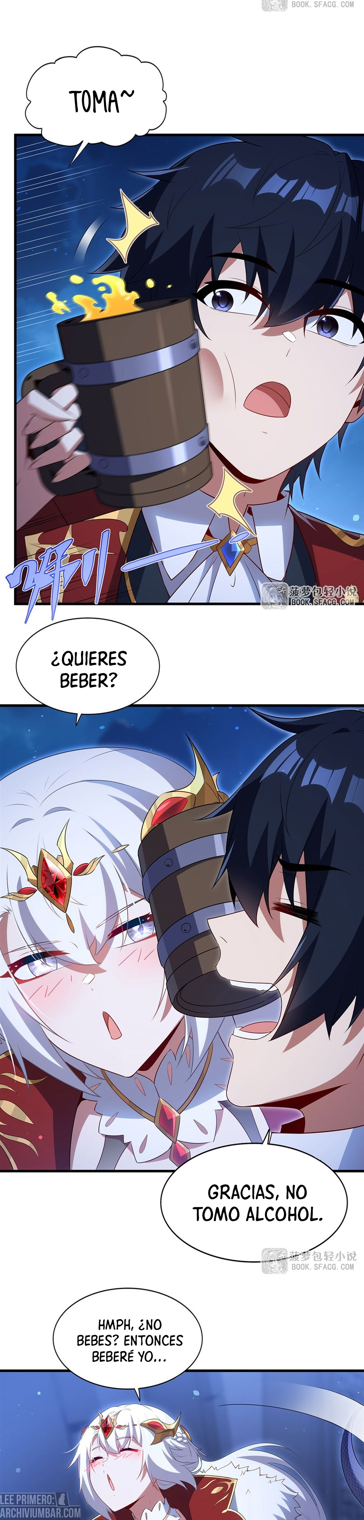 Cállate, malvado dragón, ya no quiero criar hijos contigo. — Capítulo 95 — 10