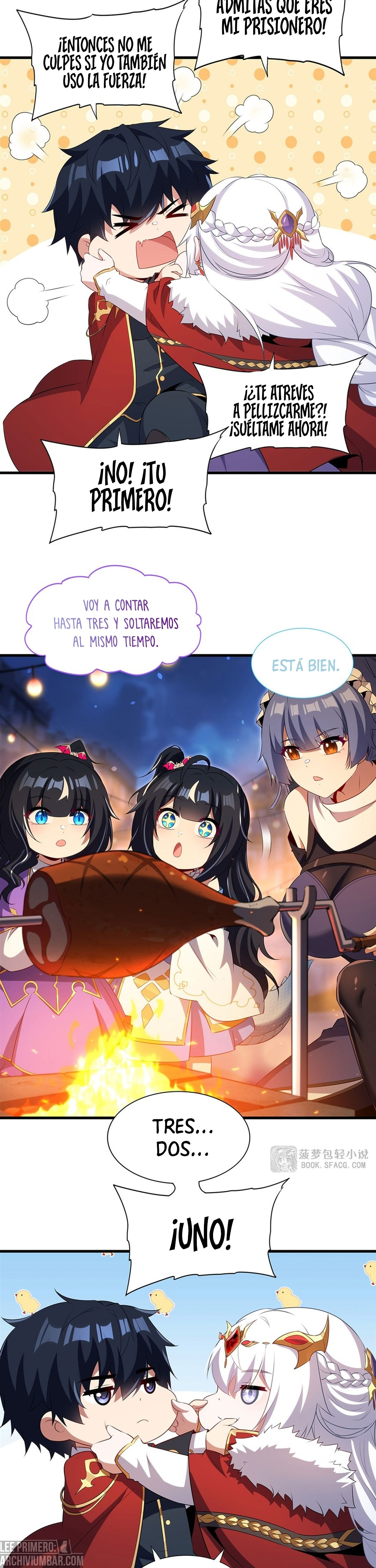 Cállate, malvado dragón, ya no quiero criar hijos contigo. — Capítulo 95 — 17