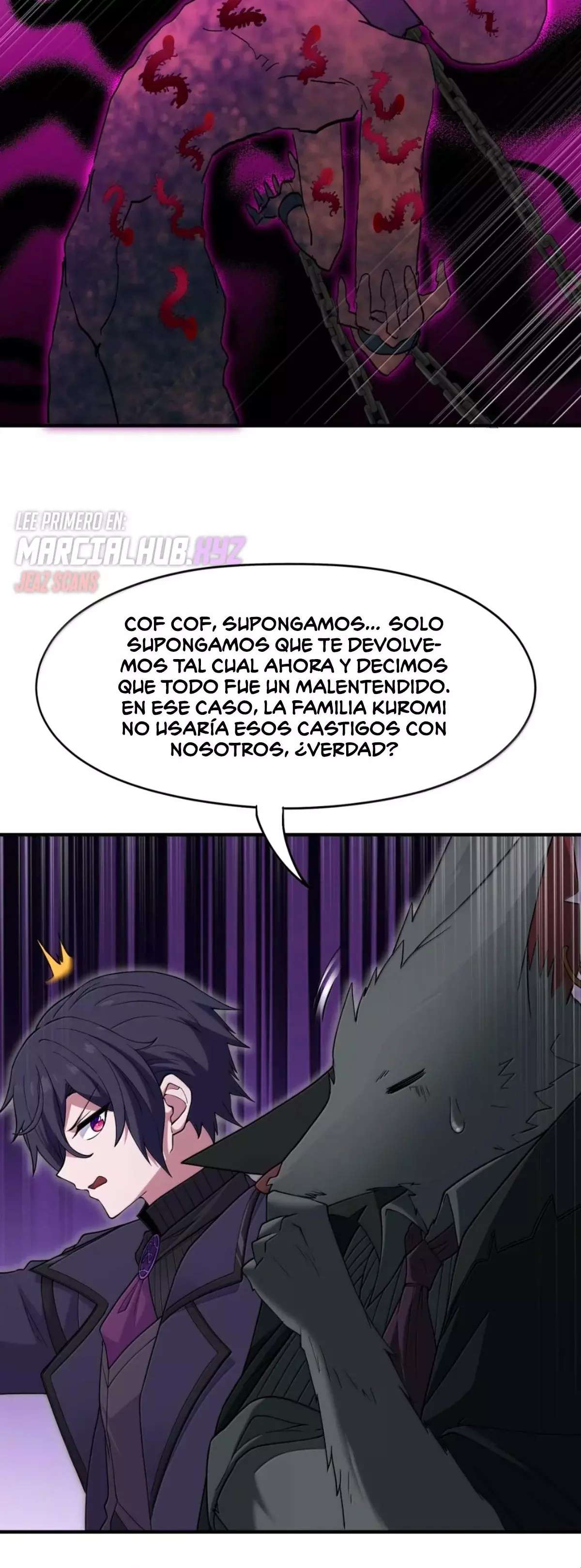El malvado alquimista no logra controlar a su propio experimento. — Capítulo 23 — 22