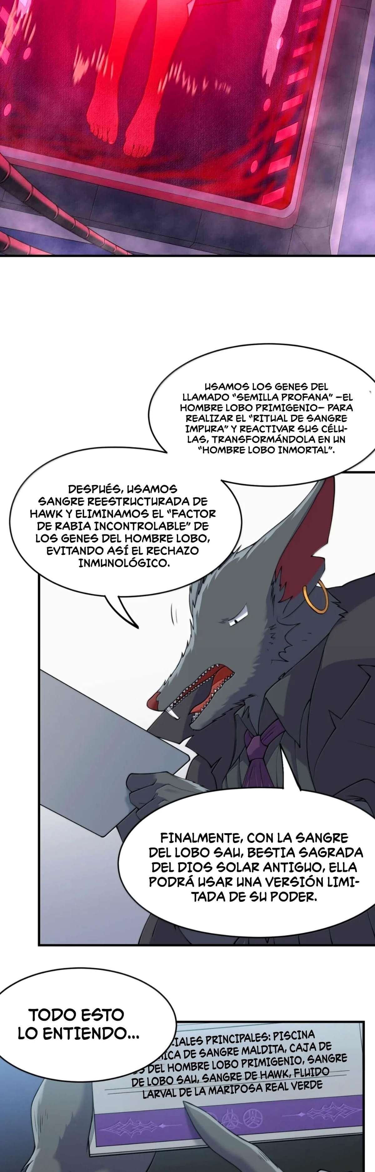 El malvado alquimista no logra controlar a su propio experimento. — Capítulo 43 — 26