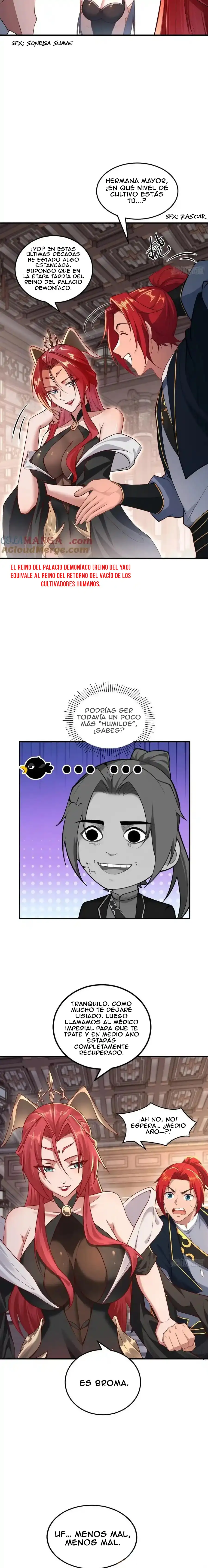Convertido en un NPC desafortunado: Mi esposa me protege. — Capítulo 114 — 5