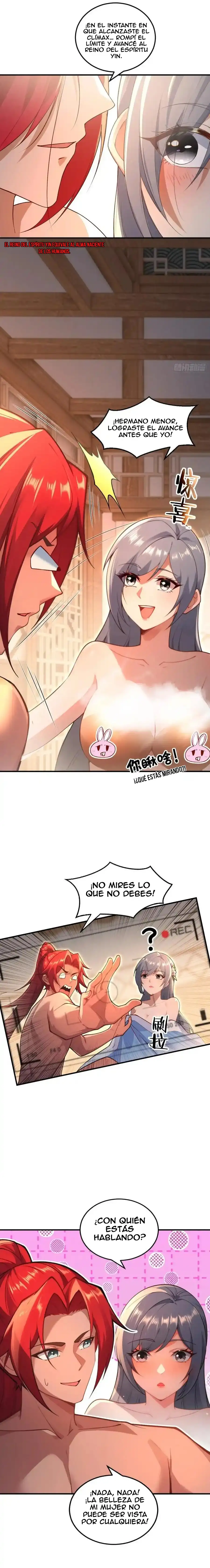 Convertido en un NPC desafortunado: Mi esposa me protege. — Capítulo 111 — 5