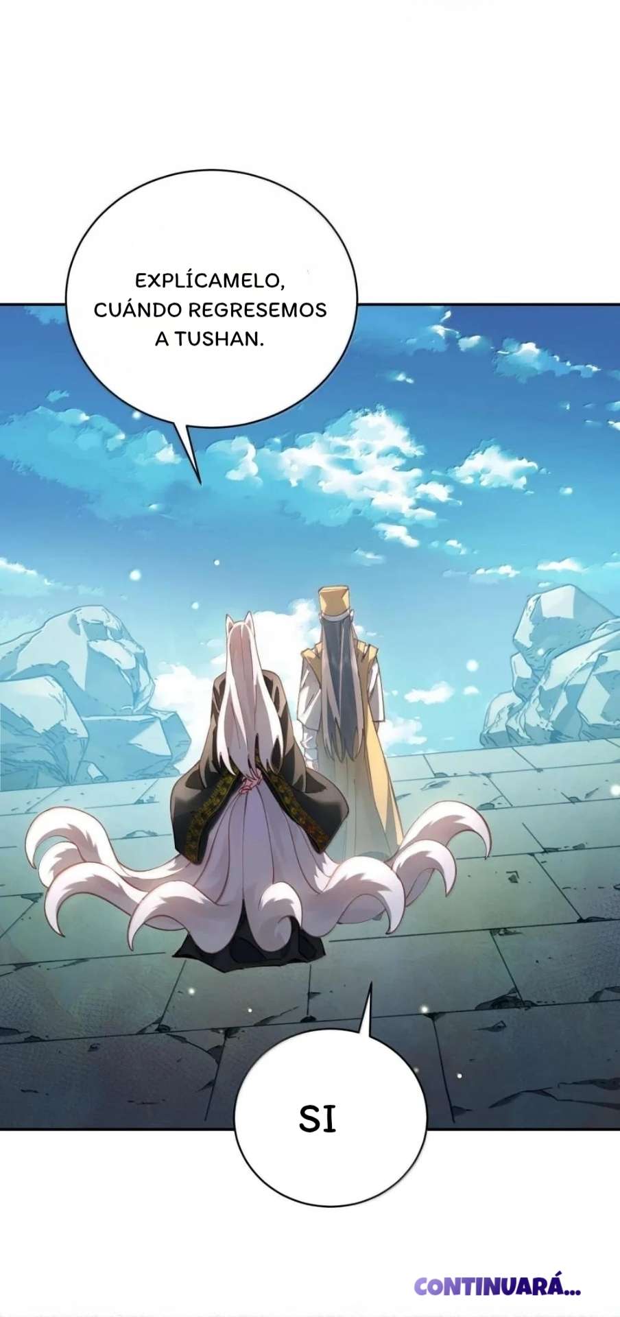 ¡Solo fue una lectura del destino! ¿Cómo es posible que el Emperador Demonio de las Nueve Colas se convierta en mi esposa?! — Capítulo 45 — 52