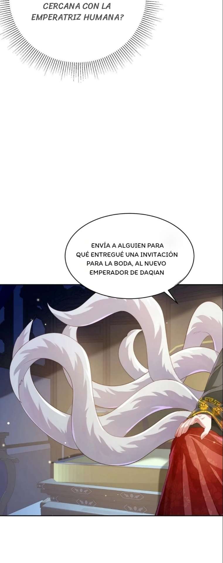 ¡Solo fue una lectura del destino! ¿Cómo es posible que el Emperador Demonio de las Nueve Colas se convierta en mi esposa?! — Capítulo 38 — 13