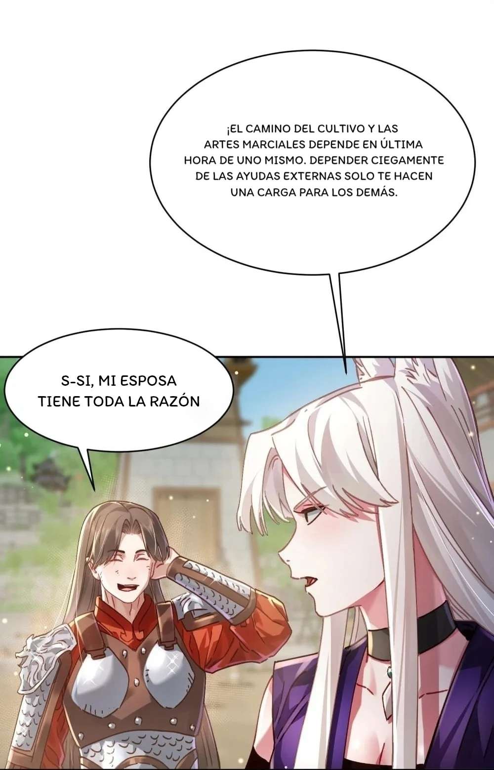 ¡Solo fue una lectura del destino! ¿Cómo es posible que el Emperador Demonio de las Nueve Colas se convierta en mi esposa?! — Capítulo 38 — 59