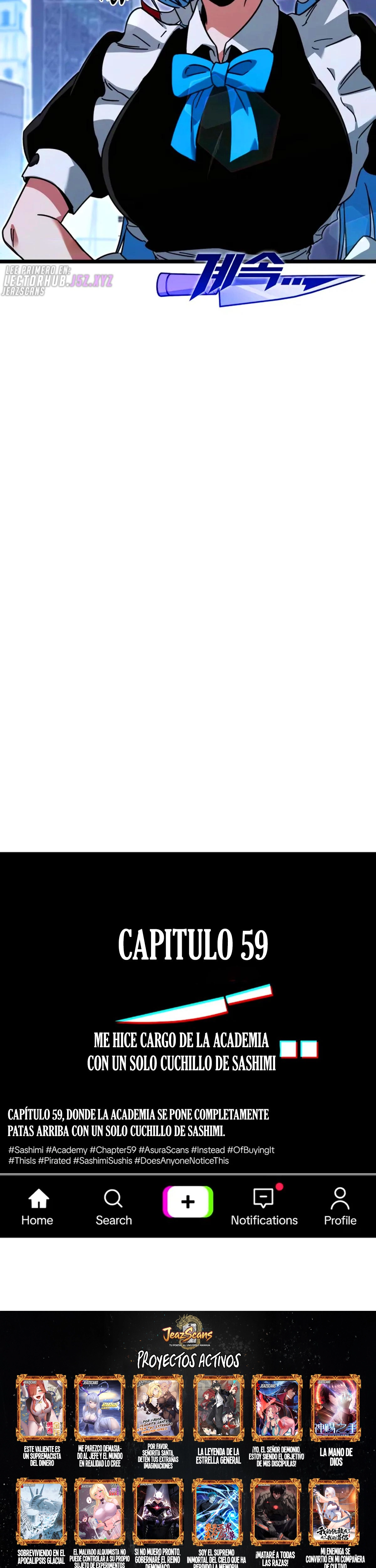 Me hice cargo de la Academia con un solo cuchillo de sashimi — Capítulo 59 — 60