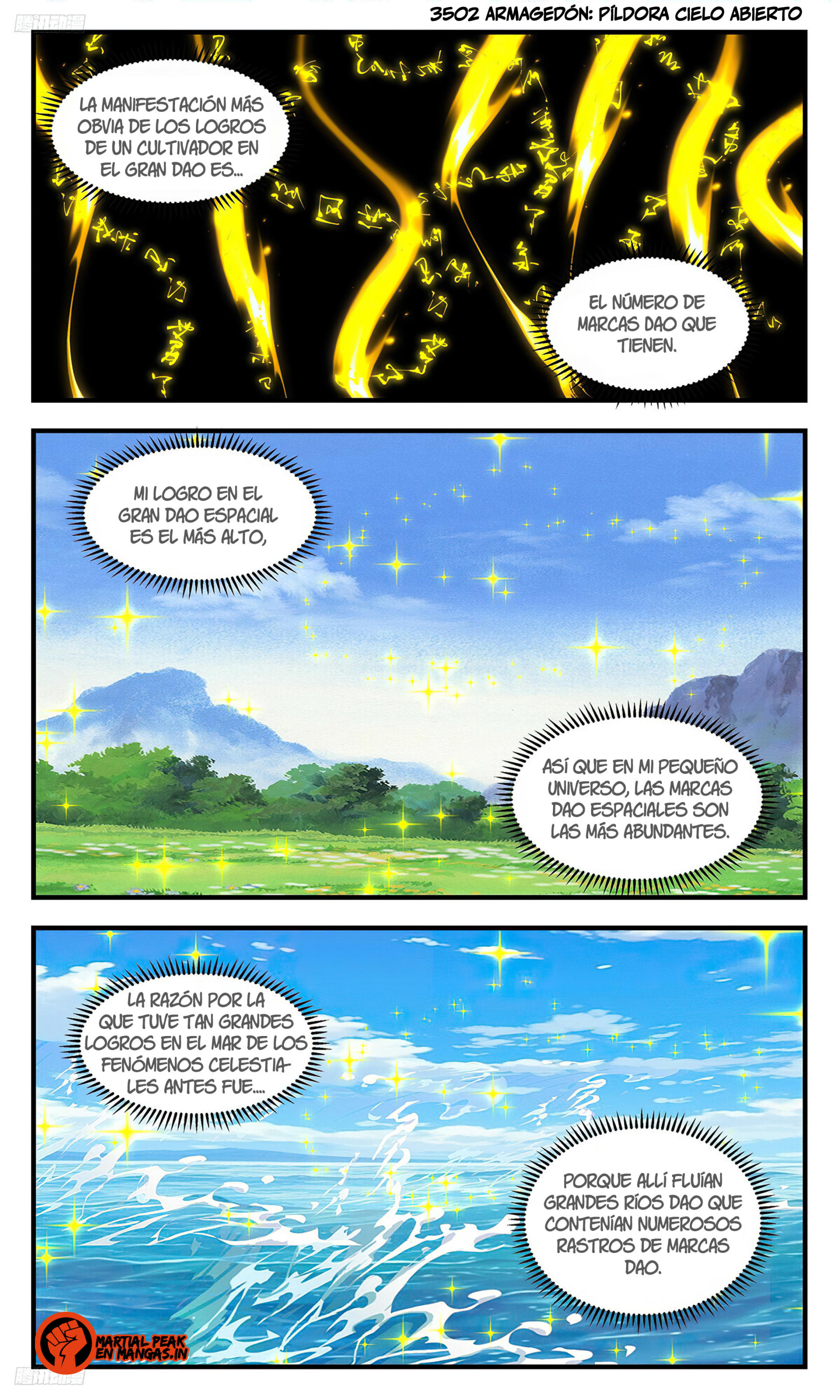 La Cumbre del Arte Marcial — Capítulo 3502 — 2